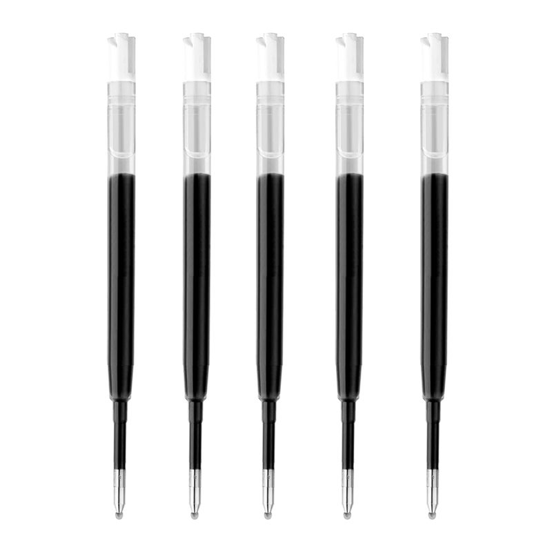 DunBong G2 Gel Ink Pen Refills, for Retractable Gel Pens, Gel Ink Rollerball Pens, 0.5mm Fine Point, Pack of 5 (Black) - Image 1